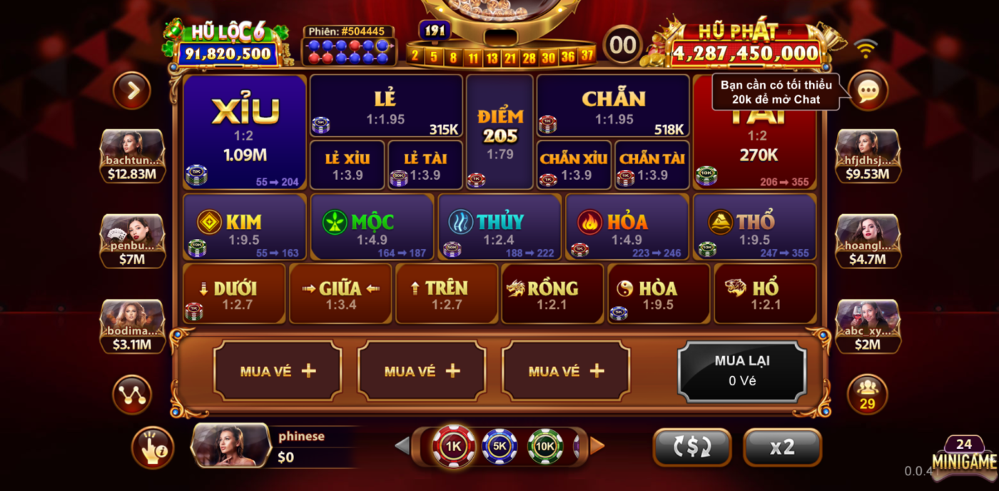 Khám phá sức hút của game Keno Lộc Phát tại Gemwin