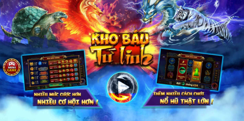 Tìm hiểu về trò chơi nổ hũ Kho báu Tứ Linh 